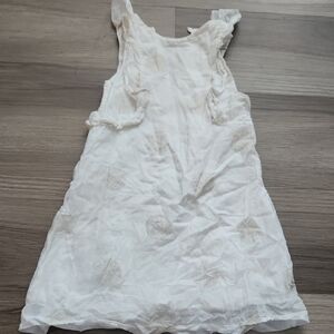 Tartine et Chocolat White Dress with Gold Detail